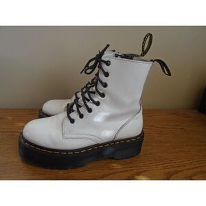 Dr. Martens White Jadon Platform Boots